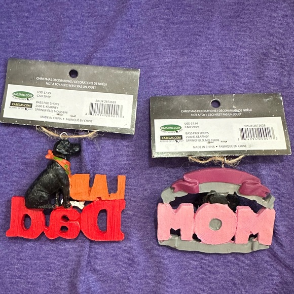 Lab Mom Lab Dad 3D Christmas Ornaments Bundle - Picture 2 of 6